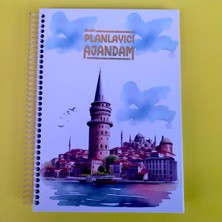 Zamansız Haftalık Ajandam Manifest Defteri 17X24CM 100 Yaprak Planlayıcı Defter Galata