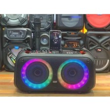 Idragon® NDR-Q68 LED Rgb Işık Atmosfer Müzik Stereo Bluetooth Kablosuz Taşınabilir Bt Parti Hoparlörü