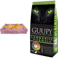 Guupy Kedi Maması Kuzu ve Pirinç 15 Kg, Yatak Hediye