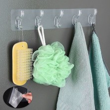 Yakut Şeffaf Yapışkanlı 5li Askı ( 5li Paket)