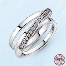 Hector Co Jewellery Üçlü Iç Içe Geçmiş Bant Yüzük Tarz