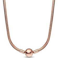 Hector Co Jewellery Pembe Renk Gümüş Moments Zincir Kolye