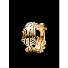 Hector Co Jewellery Keith Haring Dalgalı Figür Açık Halka Yüzük