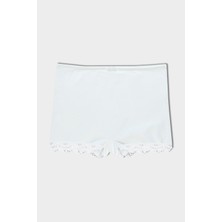 HNX Paçası Dantel Pamuklu Kadın Mini Tayt