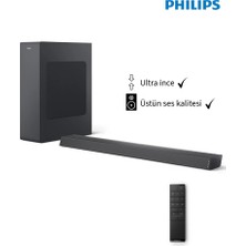 Philips Yüksek Kalite Dolby Audio 2.1 Kanal-Derin Bas Soundbar 140W Kablosuz Subwoofer'lı Soundbar