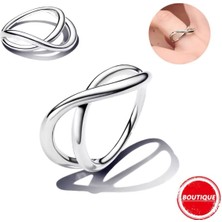 Hector Co Jewellery Şekilli Sonsuzluk Gümüş Yüzüğü