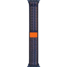 Lopard Apple Watch 10 46MM Hasır Kordon Strap Kayış 2025 Renkleriyle Yeşil-Mavi-Siyah-Pembe Krd-91