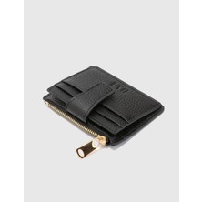 İLVİ Houston  Floter Deri Unisex Siyah Kartlık