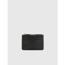İLVİ Houston  Floter Deri Unisex Siyah Kartlık
