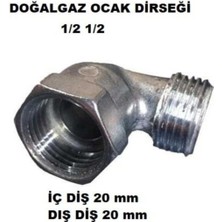 Doğalgaz Ocak Dirseği 1/2 1/2