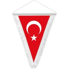 Asilmeydan Türkiye Cumhuriyeti Hatıra Üçgen Flama Bayrak