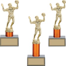 Odak  Voleybol Erkek Figürlü Kupa Takımı-Ödül Kupası-Turnuva Kupası-Kupa Seti 3'lü Takım