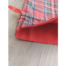 Bordo Ekose Şarap ve Şampanya Yeni Yıl Hediye Kesesi