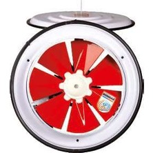 Dündar 20 cm K 20 50 watt 600 m3/h 1425 DD 220/230 volt Monofaze Ev Pencere Tipi Kapaklı Aksiyal Fan Aspiratör