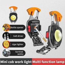Mini LED El Feneri Çalışma Işığı Anahtarlık Işık Taşınabilir El Feneri Açık Kamp Küçük Işık Tirbuşon [enerji Sınıfı A+++]