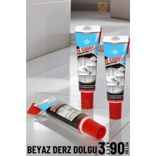 Beyaz Derz Dolgu Macunu 3 Tüp 90 Metre Hatfix