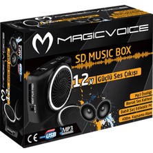 Magıcvoıce MV-17450 Usb+Sd Kart Girişli Şarjlı Mini Seyyar Rehber Anfisi (4767)