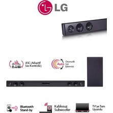 Lg Optik USB -Bluetooth Bağlantı Kablosuz Üstün Bas  300W 2.1 Kanal Soundbar