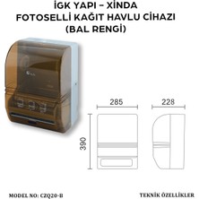 Xinda Igk Yapı – Fotoselli Bal Rengi Kağıt Havlu Makinesi (CZQ20-B)