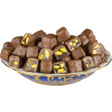 Çikolata Kaplı Duble Antep Fıstıklı Lokum 500 gr