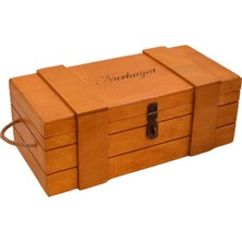 Ismeözel Kutu 30CM x 12CM Kişiye Özel Hediyelik Kutu Asma Kilitli