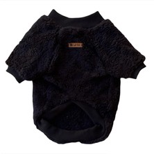 Luli Pet Peluş Siyah Kedi Köpek Sweatshirt