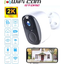 Wificam 2k Bataryalı Wifi Kamera 2-3 Ay Bekleme Süresi Okam Pro Yazılım