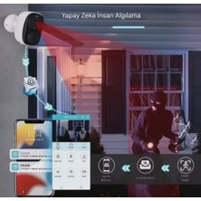 Wificam 2k Bataryalı Wifi Kamera 2-3 Ay Bekleme Süresi Okam Pro Yazılım