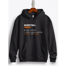 MGAX Basketball Coach Baskılı Kapüşonlu Sweatshirt