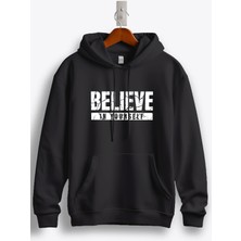 MGAX Believe In Yourself Baskılı Kapüşonlu Sweatshirt