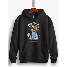 MGAX Forever Cool Skull Baskılı Kapüşonlu Sweatshirt