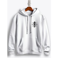 MGAX Deniz Atı (Sea Horse) Arma Baskılı Kapüşonlu Sweatshirt