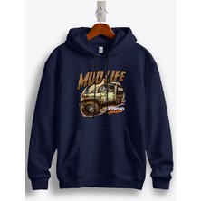 MGAX Off Road Mud Life Baskılı Kapüşonlu Sweatshirt