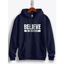 MGAX Believe In Yourself Baskılı Kapüşonlu Sweatshirt