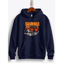 MGAX Off Road Jeep Baskılı Kapüşonlu Sweatshirt