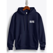MGAX Believe In Yourself Arma Baskılı Kapüşonlu Sweatshirt