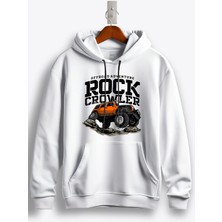 MGAX Off Road Adventure Rock Crowler Baskılı Kapüşonlu Sweatshirt