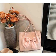 Pinterest Pembe Tote Çanta