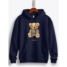 MGAX Teddy Bear Help Me Baskılı Kapüşonlu Sweatshirt