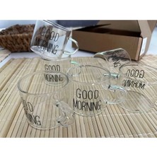 Isıya Dayanıklı Borasilikat Good Morning Kahve Fincanı 100 ml x 6 Adet