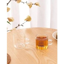 Isıya Dayanıklı Borasilikat Good Morning Kahve Fincanı 100 ml x 6 Adet