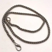 Angel Çanta Aksesuar 70 Cm 5 Mm Örgü Model  Gümüş Renk Çanta Zinciri