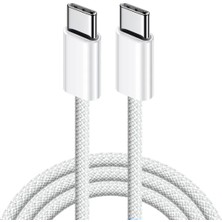 Orjinal Apple iPhone 15 Pro Max Type-C To Type C Hasır Örgü Hızlı Şarj Kablosu 1m ( Jokeredits )