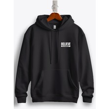MGAX Believe In Yourself Arma Baskılı Kapüşonlu Sweatshirt