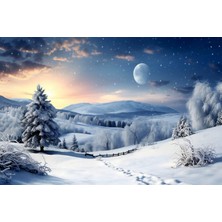 Aden Kış Temalı Manzara Kanvas Tablo