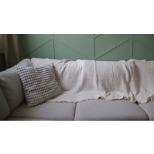 Müslin Tv Battaniyesi - Koltuk Örtüsü - Pike - 190/100