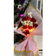 Ayıcık Ledli Güllü Buket