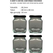 Bebek Mama, Yoğurt Saklama ve Taşıma Kavanozu -4 Ad x 250ML Cam Kavanoz