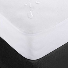 150x200 Cm Çift Kişilik Fitted Geçmeli Sıvı Geçirmez Alez Pamuklu Yatak Koruyucu