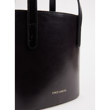 Vince Camuto Siyah Kadın 27X22,5X11,5 cm Deri Tote Çanta